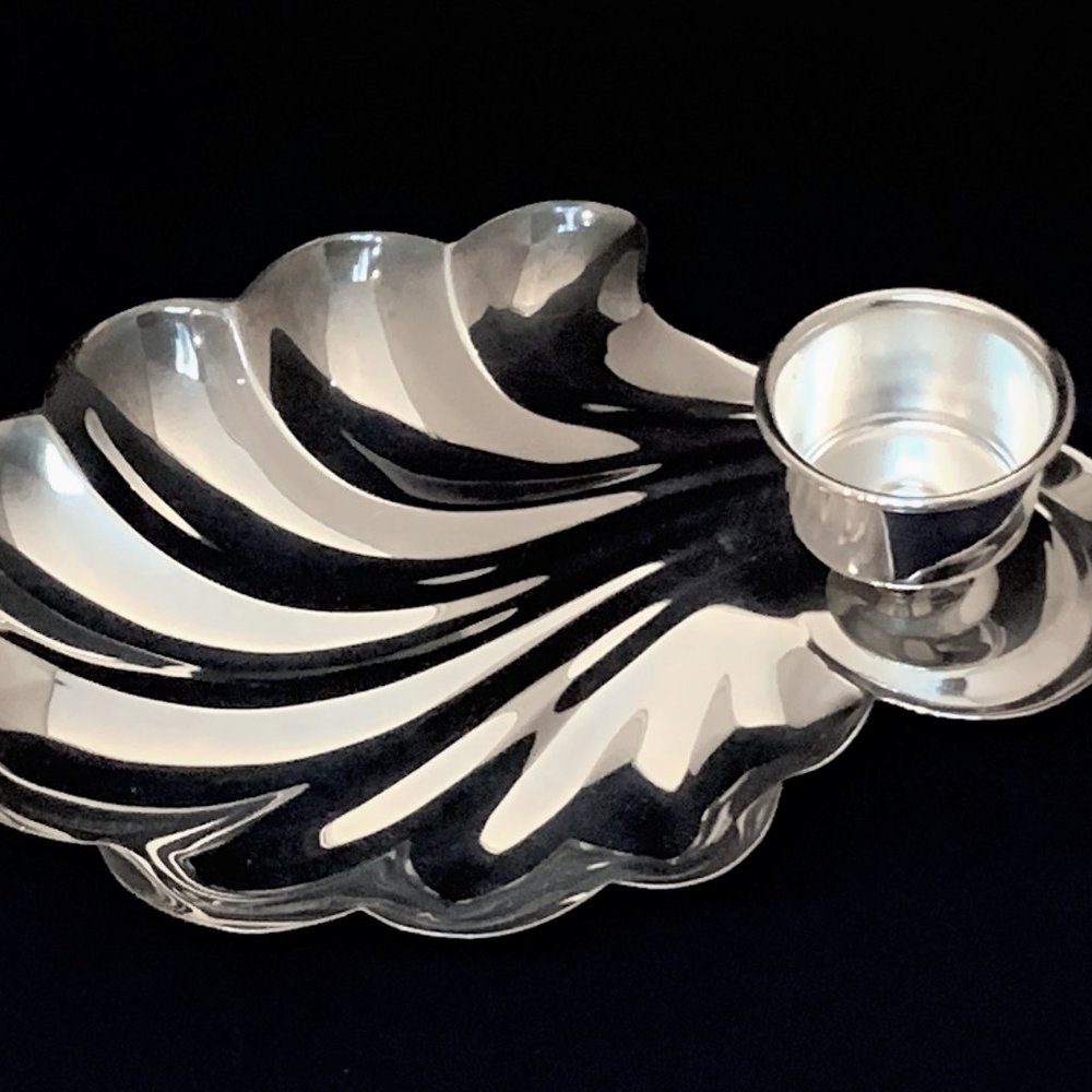 SilverPlate 1940s Shell Pattern Serving Dish